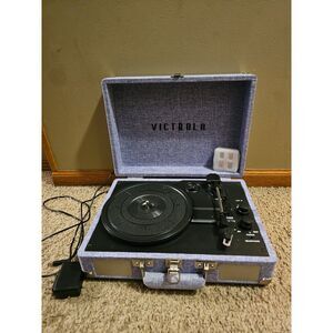 Victrola Purple Suitcase Vinyl Record Player